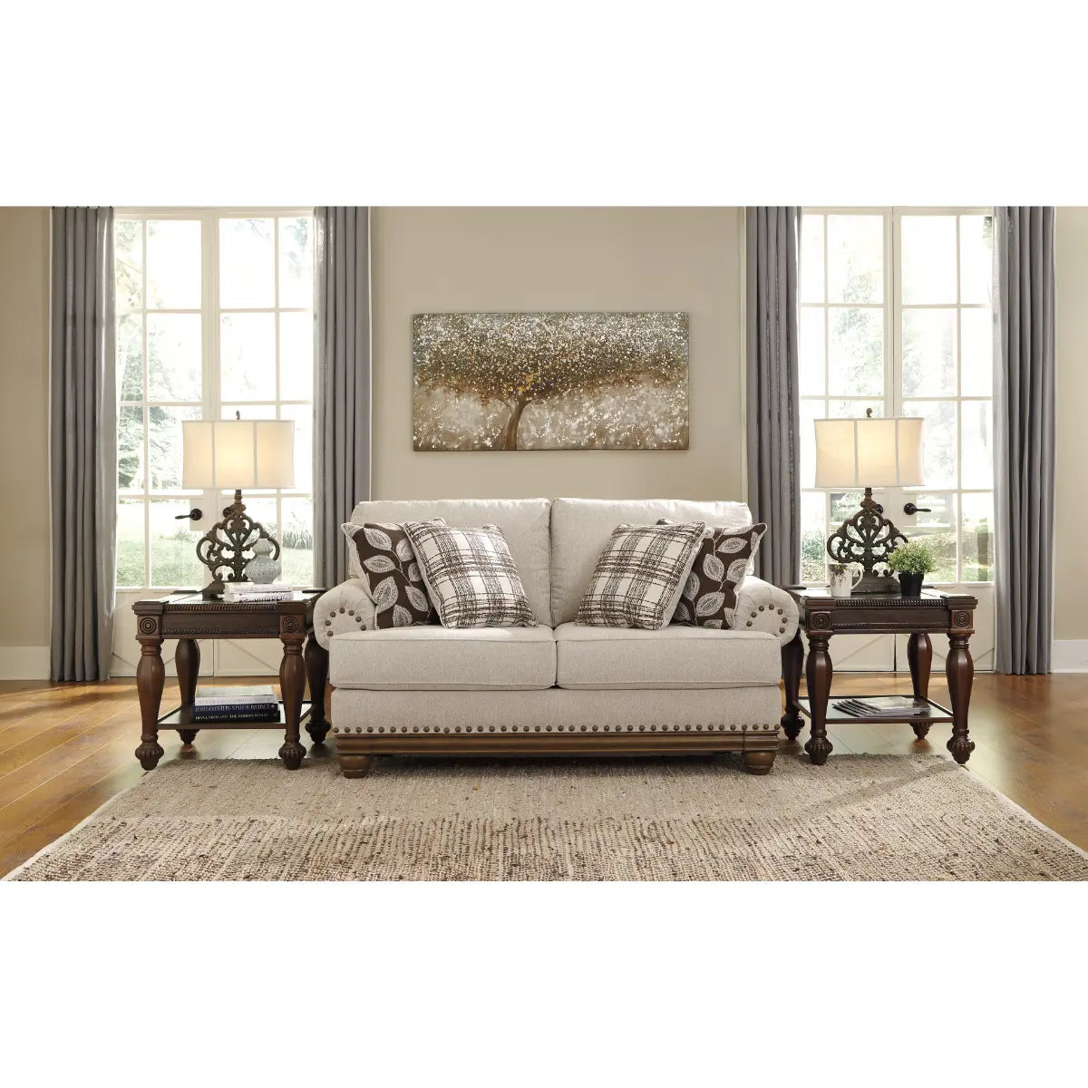 Harleson Loveseat in Wheat– Topchoice Electronics