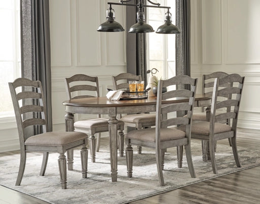 Ashley PKG012095 Lodenbay Dining Table and 6 Chairs in Two-tone