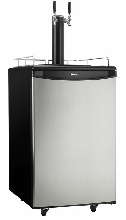 Danby DKC054A1BSL2DB 5.4 cu. ft. Dual-Tap Keg Cooler in Stainless Steel