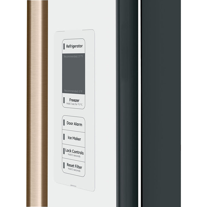 GE Cafe 36" Counter Depth French Door Refrigerator - Slide in Gas Range - Dishwasher Set