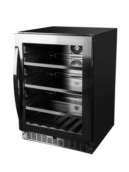 Silhouette SSBC056D3B-S 5.6 cu. Ft. Built-in Beverage Center in Stainless Steel