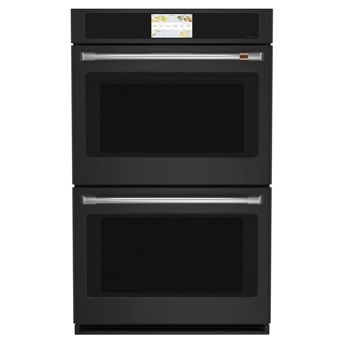 Cafe Black Matt Appliances Set with Built-In Wall Oven