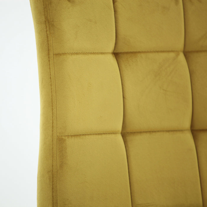 Inspire 202-476MUS Suzette Side Chair, Set Of 2 In Mustard