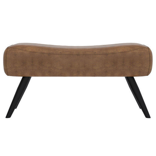 Inspire Carson 401-690BN Genuine Leather Bench In Vintage Brown
