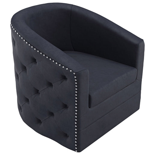 Inspire Velci 403-373BK Wivel Accent Chair In Black