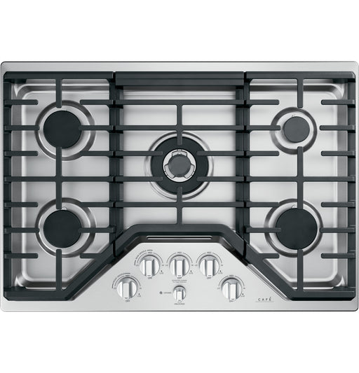 GE Cafe CGP95302MS1 30-Inch Built-in Gas Cooktop In Stainless Steel