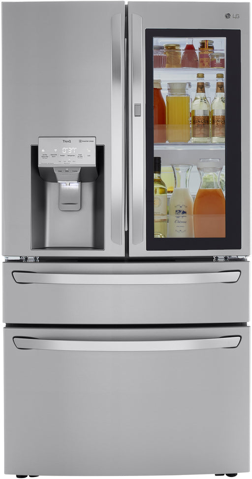 LG LRMVC2306S 23 cu. ft. Smart wi-fi Enabled InstaView™ Door-in-Door® Counter-Depth Refrigerator with Craft Ice™ Maker in Stainless Steel