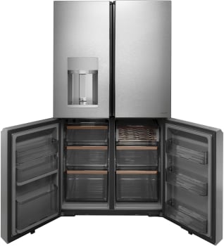 GE Cafe CQE28DM5NS5 Energy Star® 27.4 Cu. Ft. Smart Quad-Door  Refigerator In Stainless Steel