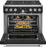GE Cafe CGY366P3TD1 36" All Gas Professional Range with 6 Burners (Natural Gas) in Matte Black