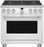 GE Cafe CGY366P4TW2 36" All Gas Professional Range In Matte White