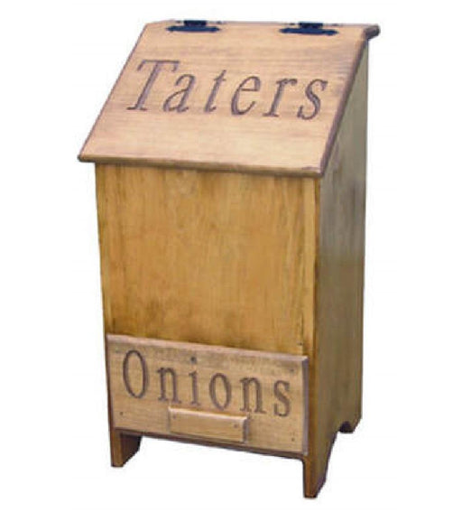 Timber Creek-MC1180 Handcrafted Tater Bin Authentic Canadian Made Rustic Pine Furniture (Shipping 4 to 7 Weeks)