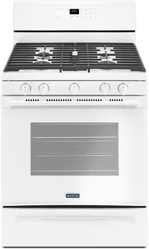 Maytag MGR6600FW 30-Inch 5.0 Cu. Ft. Wide Gas Range With 5th Oval Burner In White