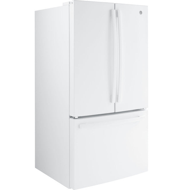 GE GNE27JGMWW ENERGY STAR® 27.0 Cu. Ft. French-Door Refrigerator in White