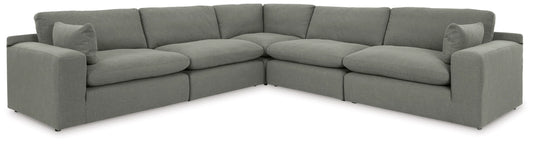 Elyza 5-Piece Sectional - Smoke