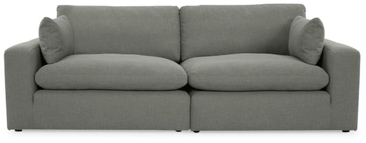 Elyza 2-Piece Sectional Loveseat - Smoke