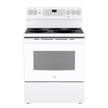 GE JCB840DVWW 30” Free Standing Electric Convection Range with No-Preheat Air Fry