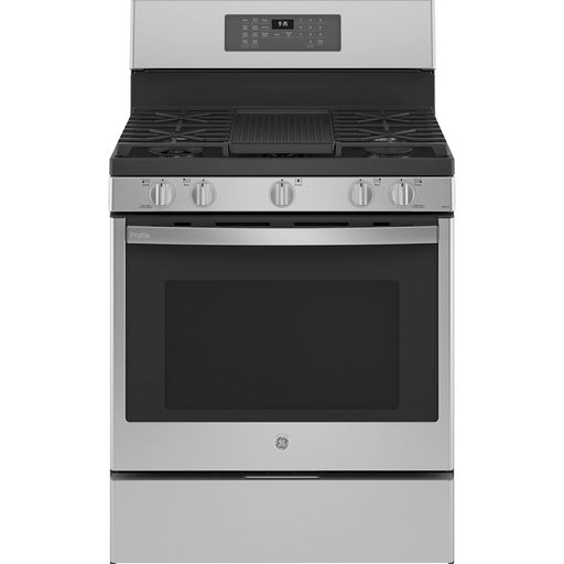 GE Profile PCGB935YPFS 30" Gas Range with No-Preheat Air Fry Stainless Steel