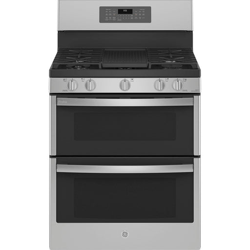 GE Profile PCGB965YPFS 30" Double Oven Gas Range with No-Preheat Air Fry Stainless Steel