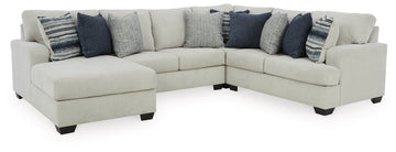 Lowder 4-Piece Sectional with LHF Chaise