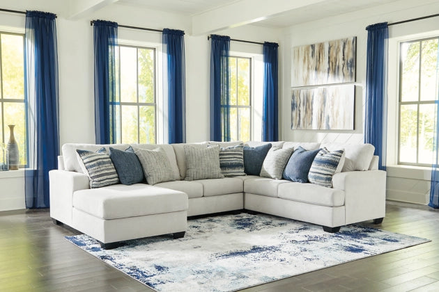 Lowder 4-Piece Sectional with LHF Chaise