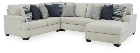 Lowder 4-Piece Sectional with RHF Chaise