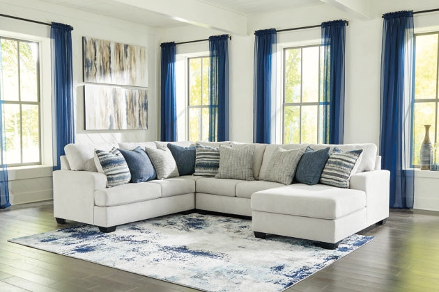 Lowder 4-Piece Sectional with RHF Chaise