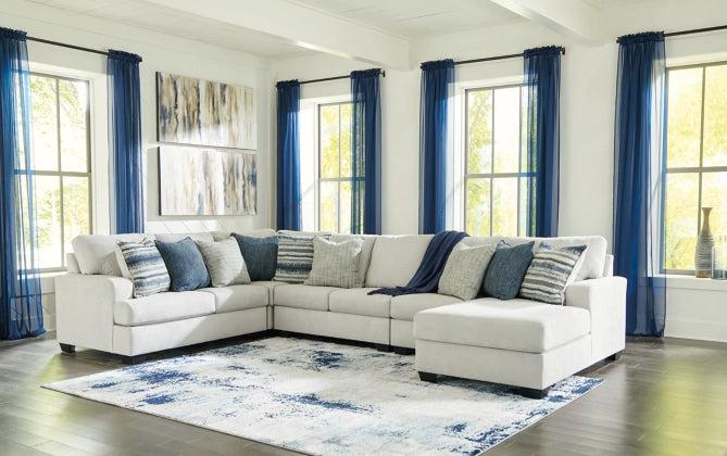 Lowder 5-Piece Sectional with RHF Chaise