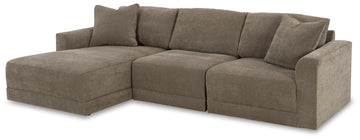 Raeanna 3-Piece Sectional Sofa with LHF Chaise -  Strom