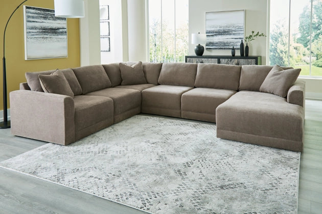 Raeanna 6-Piece Sectional with RHF Chaise -  Strom
