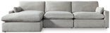 Sophie 3-Piece Sectional with Chaise - LHF Gray