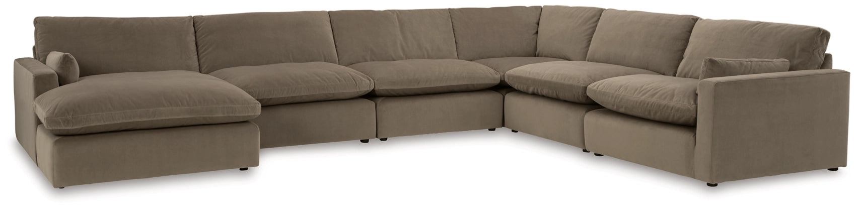 Sophie 6-Piece Sectional with RHF Chaise - Cocoa
