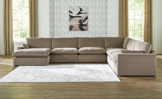 Sophie 6-Piece Sectional with RHF Chaise - Cocoa