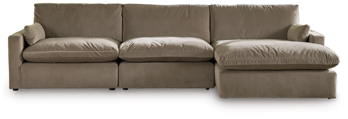 Sophie 3-Piece Sectional Sofa RHF Chaise -  Cocoa