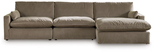 Sophie 3-Piece Sectional Sofa RHF Chaise -  Cocoa