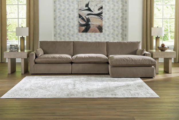 Sophie 3-Piece Sectional Sofa RHF Chaise -  Cocoa
