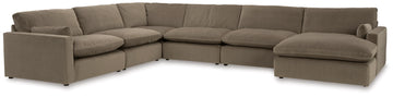 Sophie 6-Piece Sectional with LHF Chaise - Cocoa