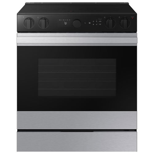 Samsung NSE6DG8500SRAC BESPOKE 30" 6.3 Cu. Ft. True Convection 5-Element Slide-In Electric Range