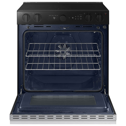 Samsung NSE6DG8500SRAC BESPOKE 30" 6.3 Cu. Ft. True Convection 5-Element Slide-In Electric Range