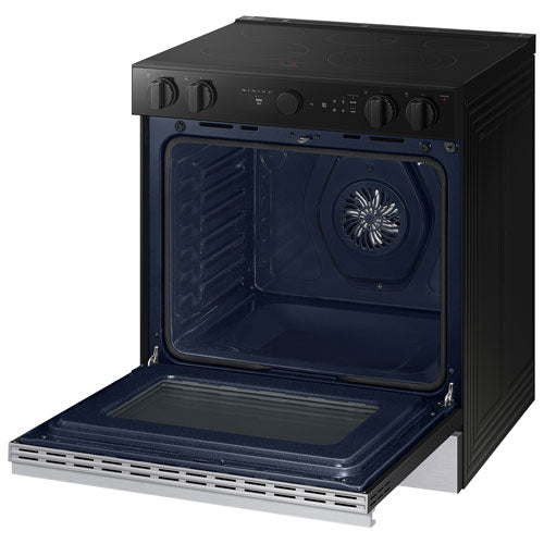 Samsung NSE6DG8500SRAC BESPOKE 30" 6.3 Cu. Ft. True Convection 5-Element Slide-In Electric Range
