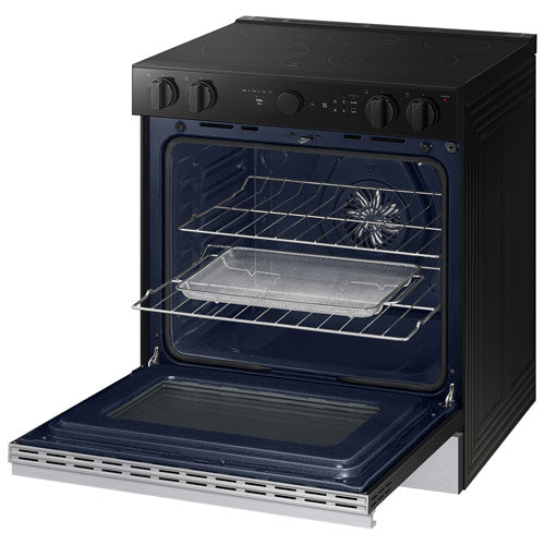 Samsung NSE6DG8500SRAC BESPOKE 30" 6.3 Cu. Ft. True Convection 5-Element Slide-In Electric Range