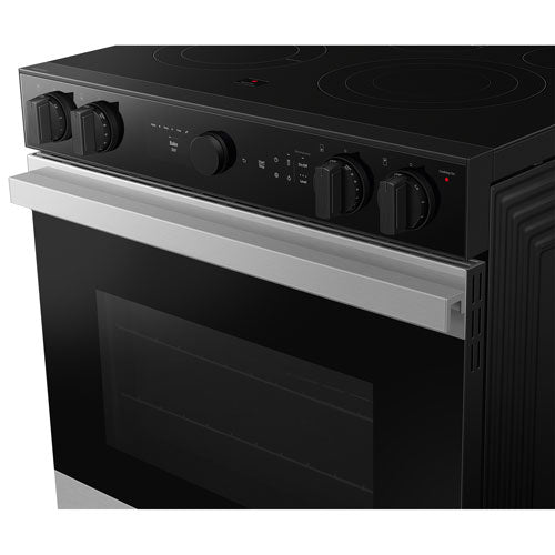 Samsung NSE6DG8500SRAC BESPOKE 30" 6.3 Cu. Ft. True Convection 5-Element Slide-In Electric Range