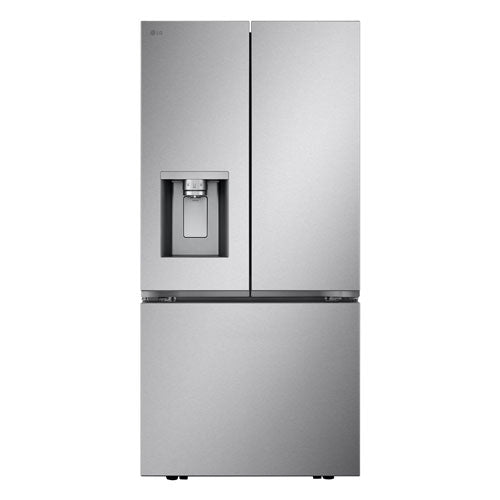 LG LF25S6330S 33" 24.5 Cu. Ft. 3-door French Door Refrigerator with Water & Ice Dispenser in Stainless Steel