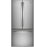 GE GWE19JYLFS ENERGY STAR® 18.6 Cu. Ft. Counter-Depth French-Door Refrigerator in Fingerprint Resistant Stainless