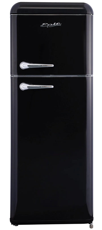 Epic 7.5 cu.ft. Black Retro Top Mount Refrigerator - ERR82BL-1