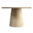 Godiva Round Pedestal Table in Ivory Stone