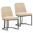 Dario Dining Chair, Set of 2 in Beige