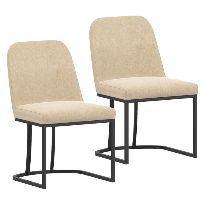 Dario Dining Chair, Set of 2 in Beige