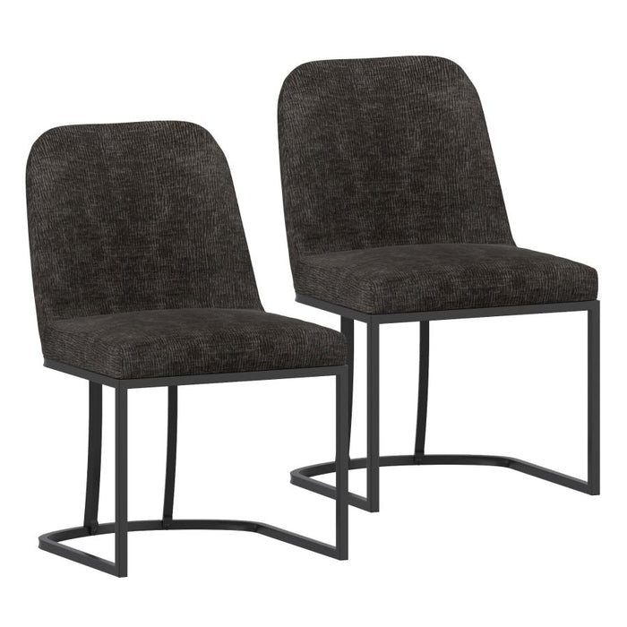 Dario Dining Chair, Set of 2 in Charcoal