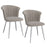 Orchid Dining Chair, Set of 2 in Grey and Chrome