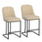 Dario 26" Counter Stool, Set of 2 in Beige